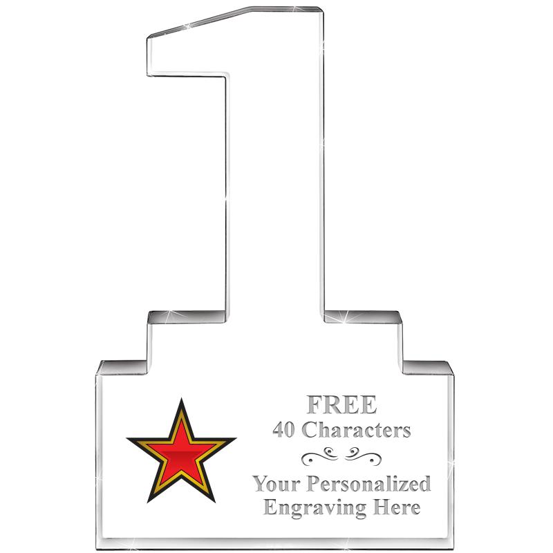 6" 1 YEAR OF SERVICE ACRYLIC