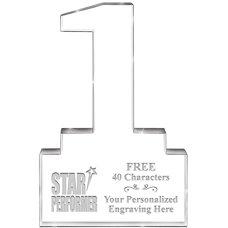 6" 1 YEAR OF SERVICE ACRYLIC