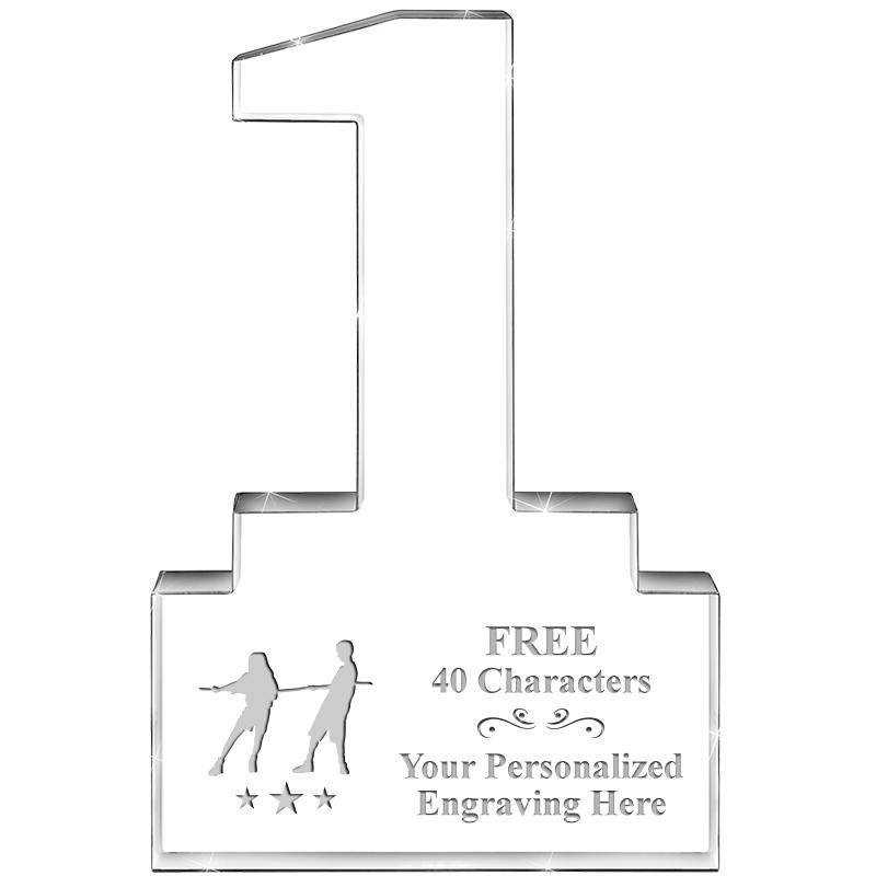 6" 1 YEAR OF SERVICE ACRYLIC