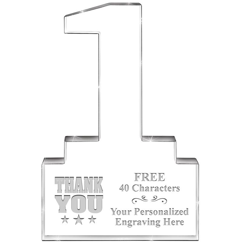 6" 1 YEAR OF SERVICE ACRYLIC