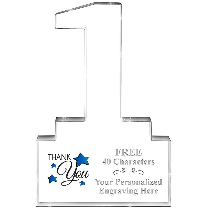 6" 1 YEAR OF SERVICE ACRYLIC