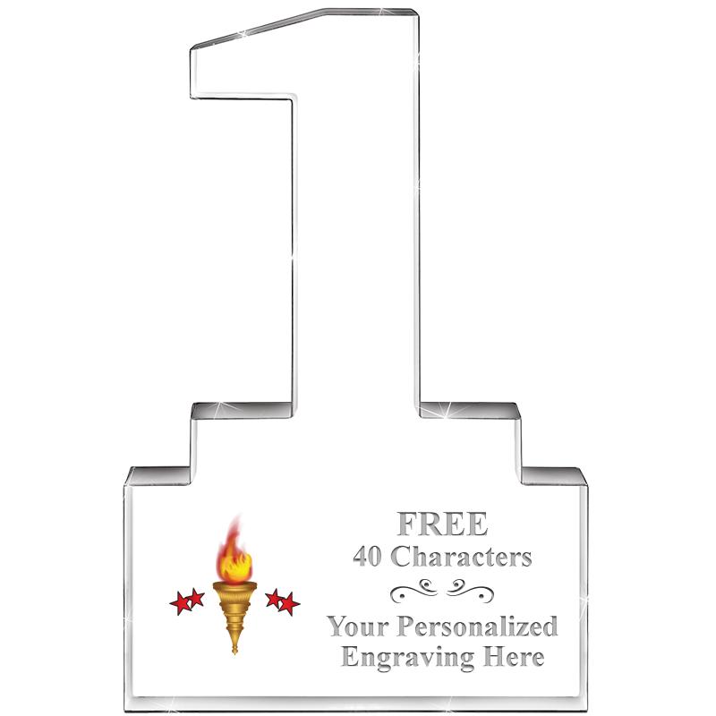 6" 1 YEAR OF SERVICE ACRYLIC