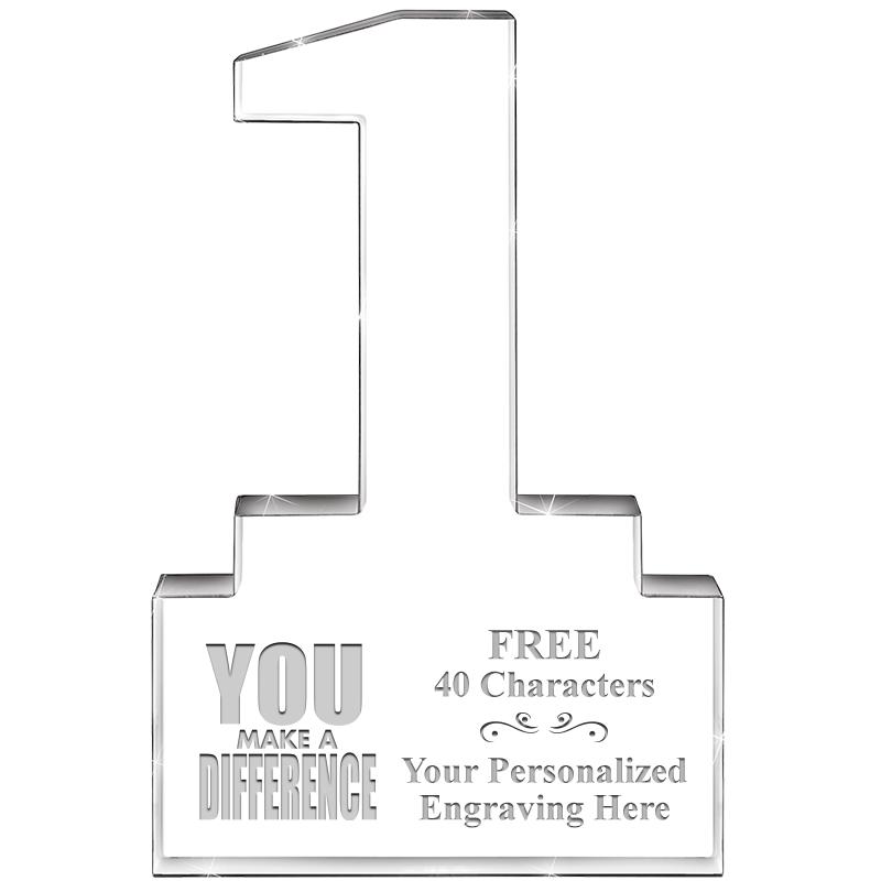 6" 1 YEAR OF SERVICE ACRYLIC