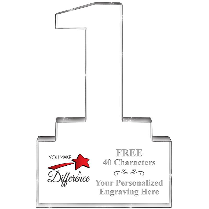 6" 1 YEAR OF SERVICE ACRYLIC