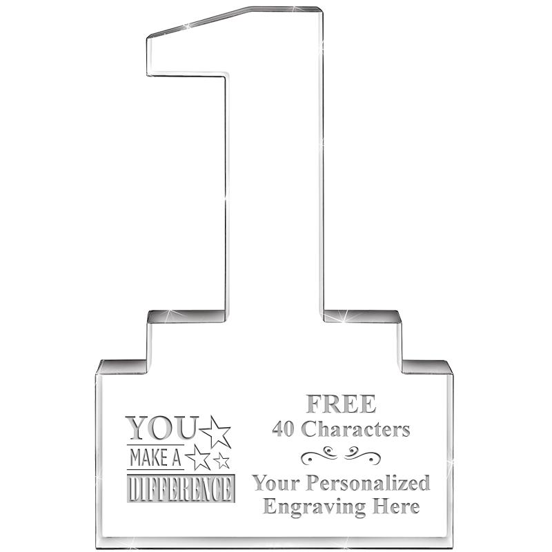 6" 1 YEAR OF SERVICE ACRYLIC