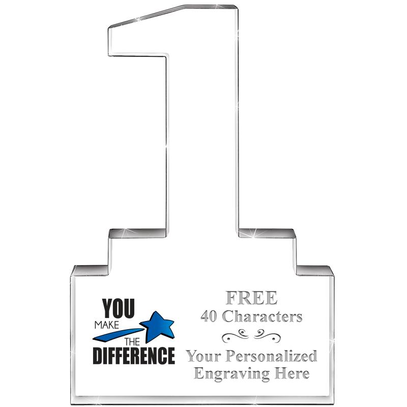 6" 1 YEAR OF SERVICE ACRYLIC