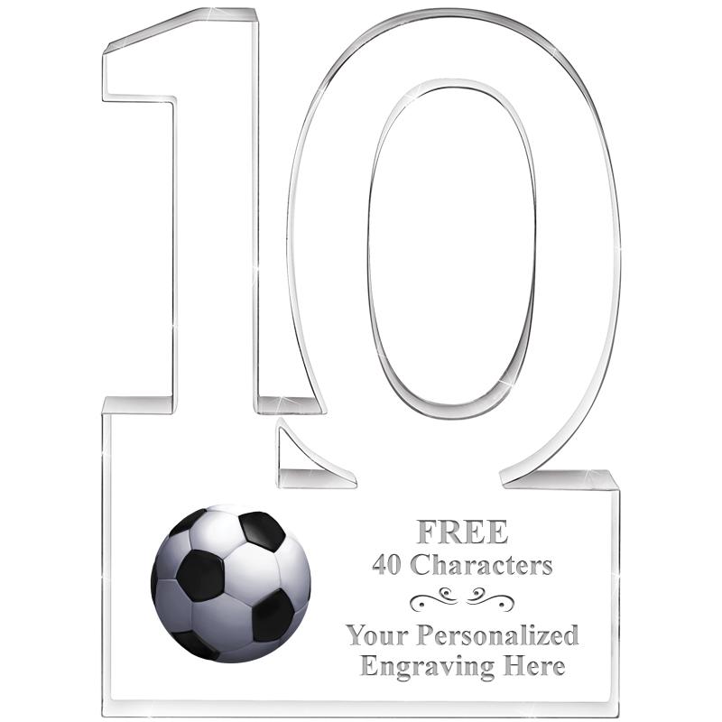 6" 10 YEARS OF SERVICE ACRYLIC