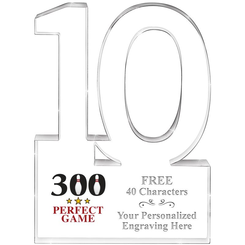 6" 10 YEARS OF SERVICE ACRYLIC