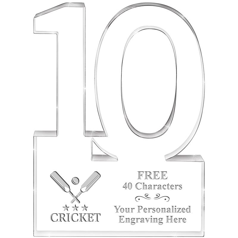 6" 10 YEARS OF SERVICE ACRYLIC