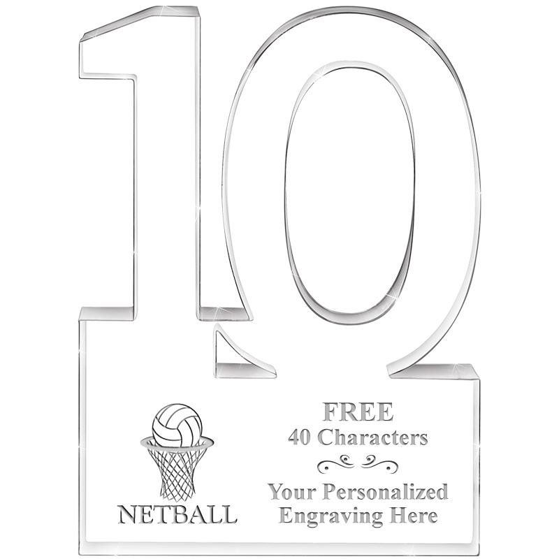 6" 10 YEARS OF SERVICE ACRYLIC