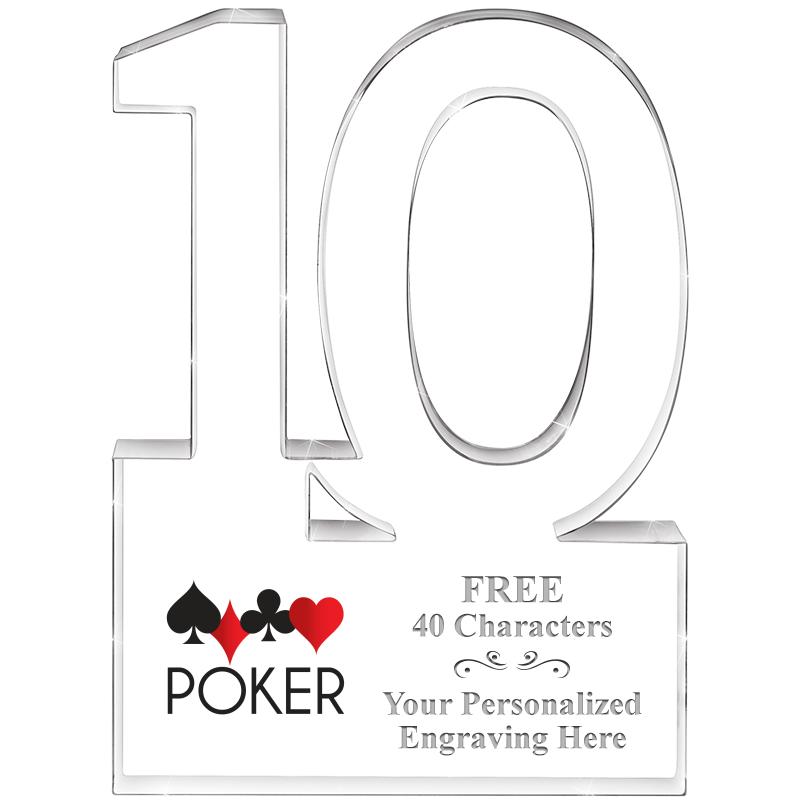 6" 10 YEARS OF SERVICE ACRYLIC