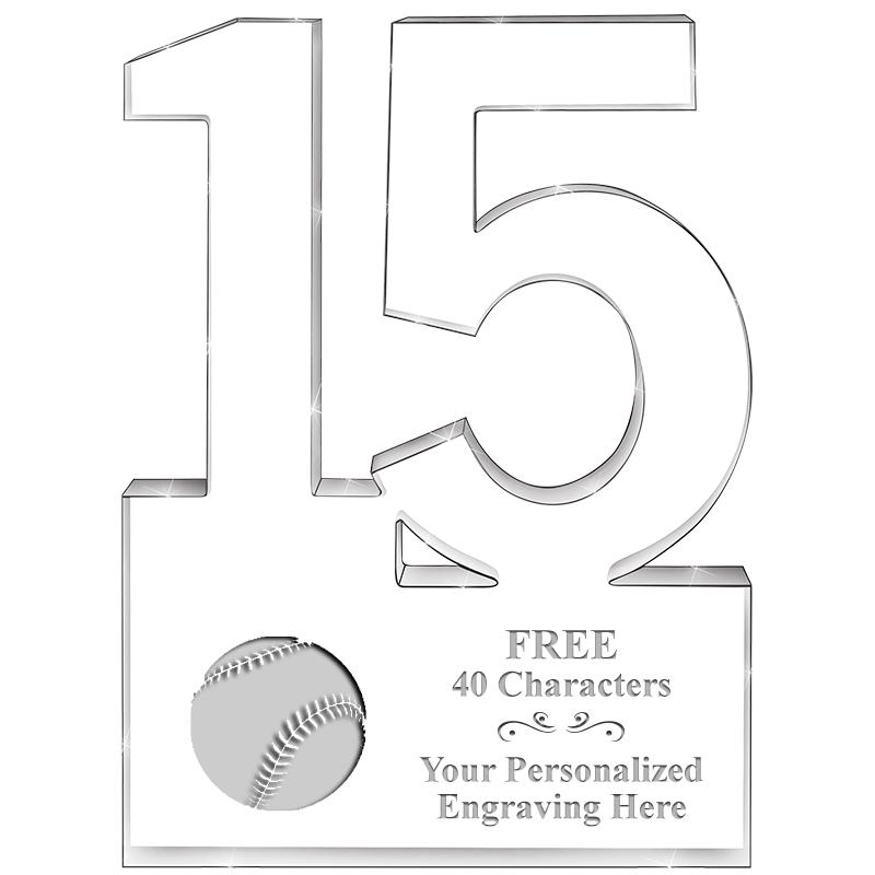 6" 15 YEARS OF SERVICE ACRYLIC