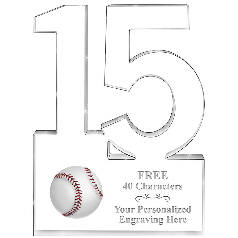 6" 15 YEARS OF SERVICE ACRYLIC