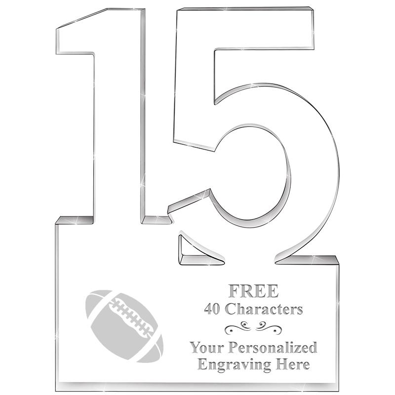 6" 15 YEARS OF SERVICE ACRYLIC