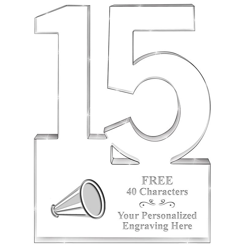 6" 15 YEARS OF SERVICE ACRYLIC