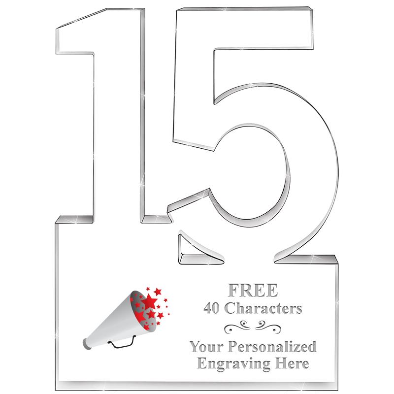 6" 15 YEARS OF SERVICE ACRYLIC