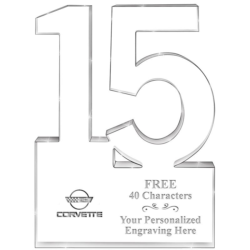 6" 15 YEARS OF SERVICE ACRYLIC