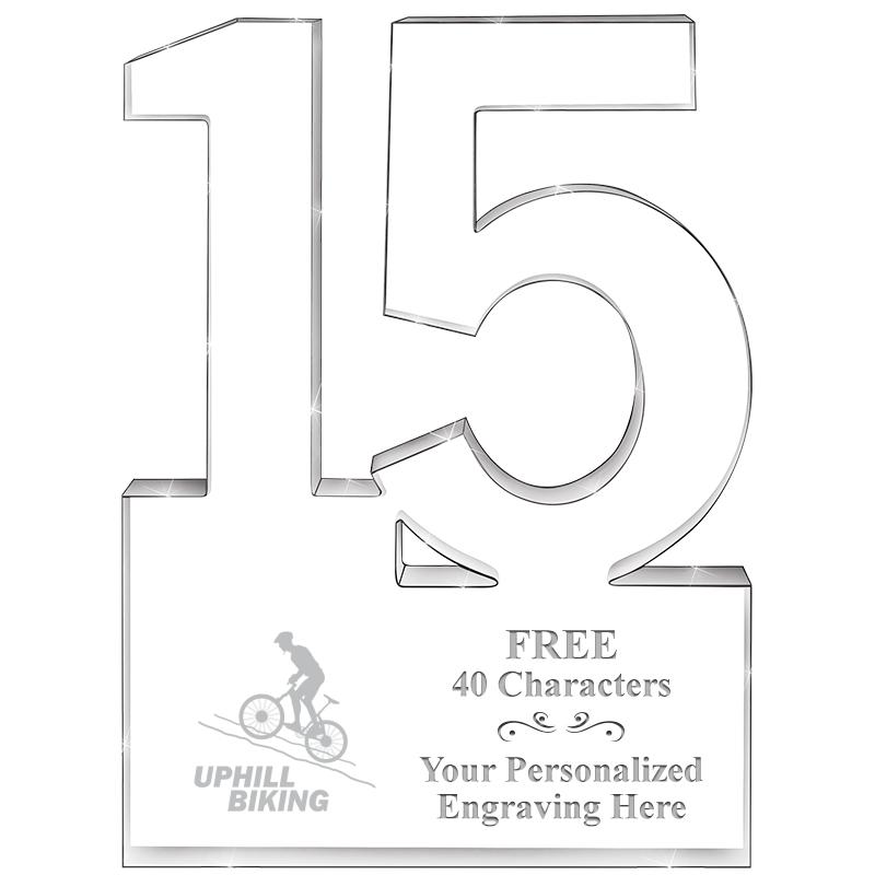 6" 15 YEARS OF SERVICE ACRYLIC