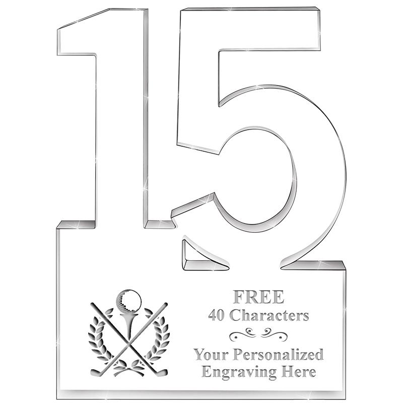 6" 15 YEARS OF SERVICE ACRYLIC