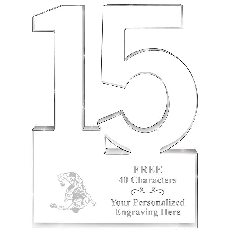 6" 15 YEARS OF SERVICE ACRYLIC