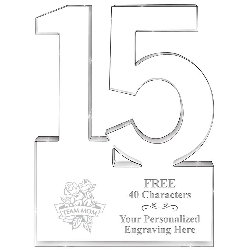 6" 15 YEARS OF SERVICE ACRYLIC