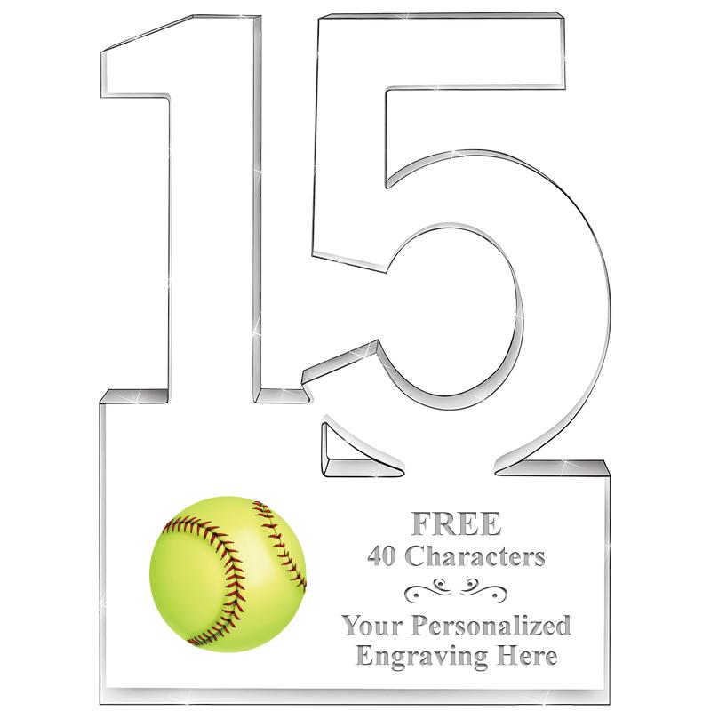 6" 15 YEARS OF SERVICE ACRYLIC