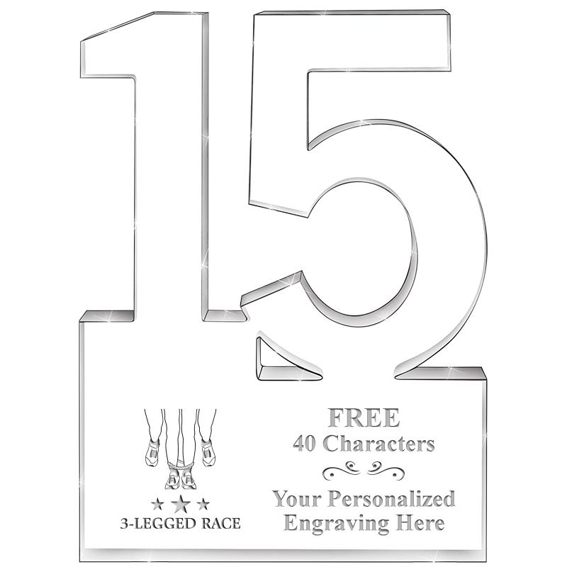 6" 15 YEARS OF SERVICE ACRYLIC