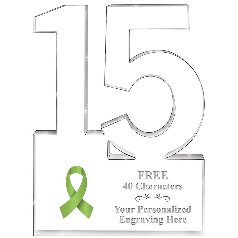 6" 15 YEARS OF SERVICE ACRYLIC