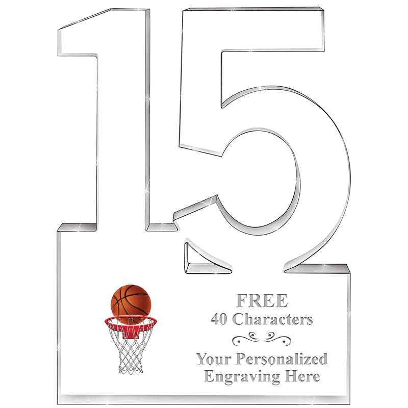 6" 15 YEARS OF SERVICE ACRYLIC