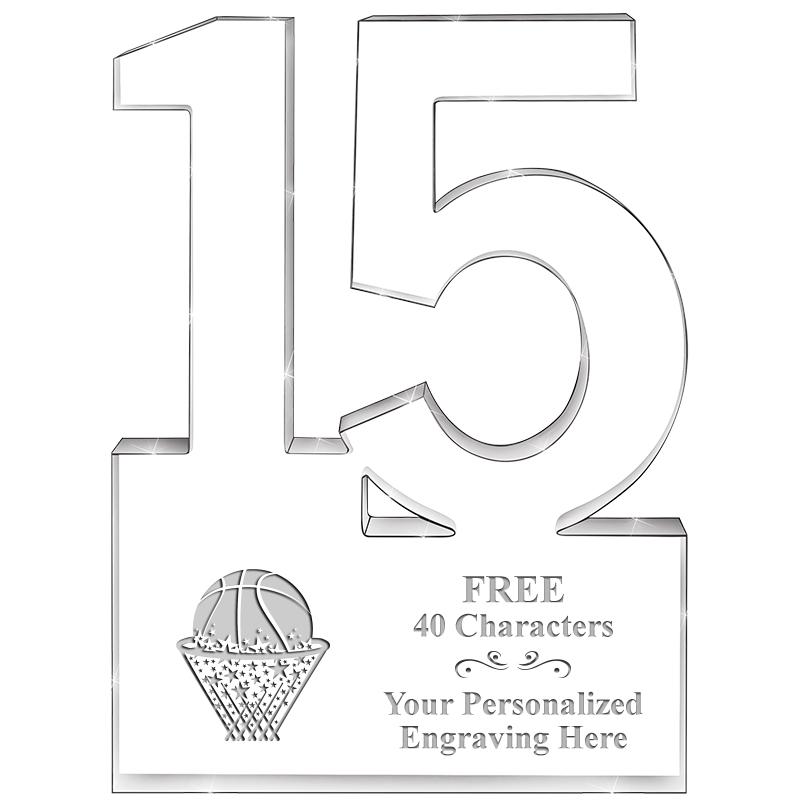 6" 15 YEARS OF SERVICE ACRYLIC