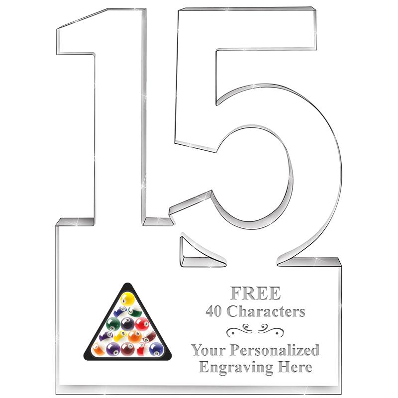 6" 15 YEARS OF SERVICE ACRYLIC