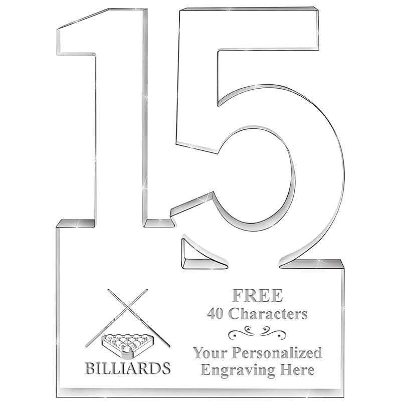 6" 15 YEARS OF SERVICE ACRYLIC