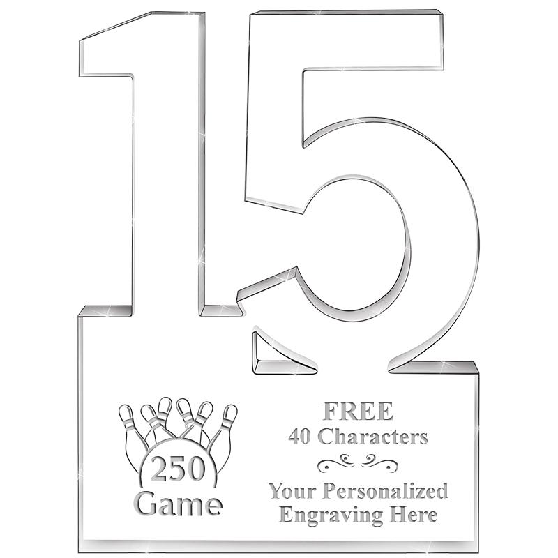 6" 15 YEARS OF SERVICE ACRYLIC