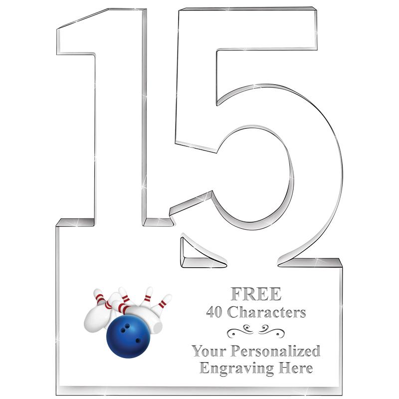 6" 15 YEARS OF SERVICE ACRYLIC