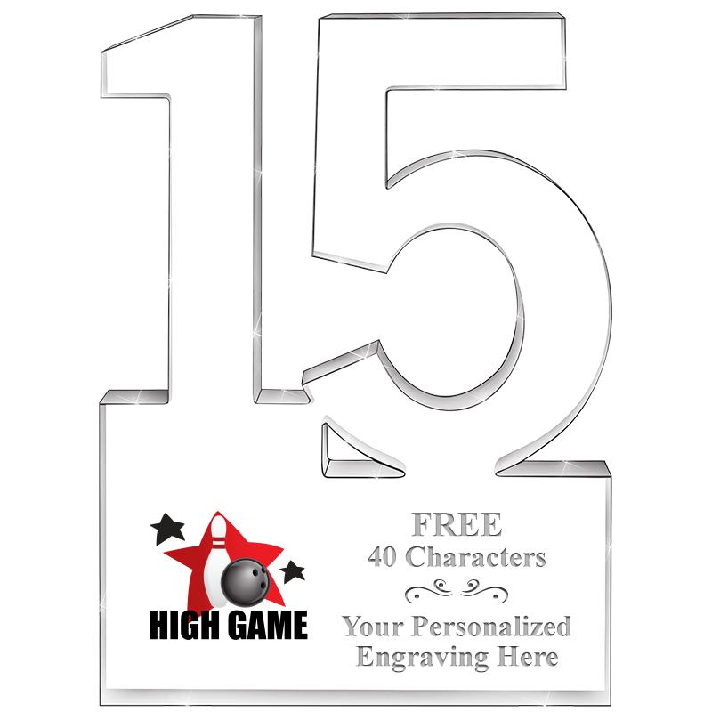 6" 15 YEARS OF SERVICE ACRYLIC