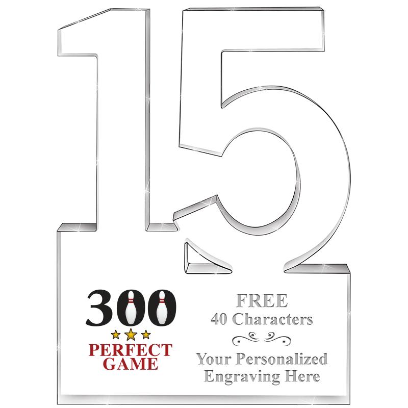 6" 15 YEARS OF SERVICE ACRYLIC