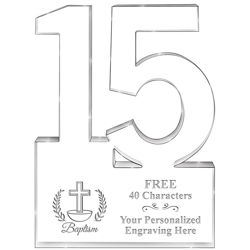 6" 15 YEARS OF SERVICE ACRYLIC