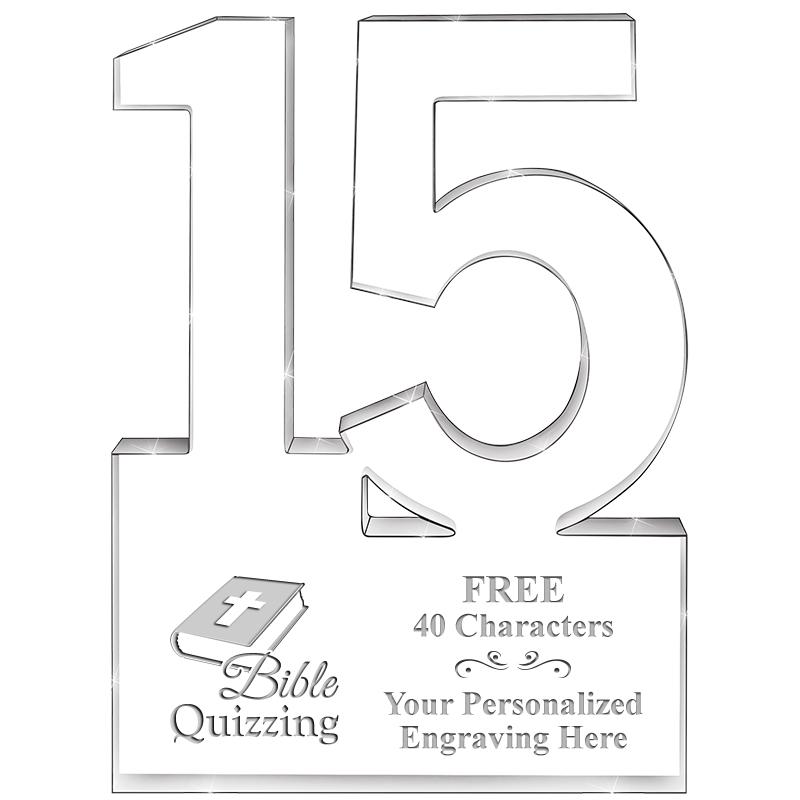 6" 15 YEARS OF SERVICE ACRYLIC