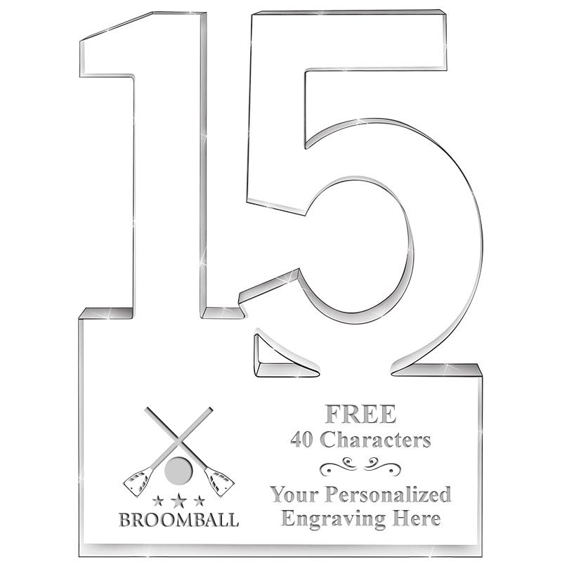 6" 15 YEARS OF SERVICE ACRYLIC