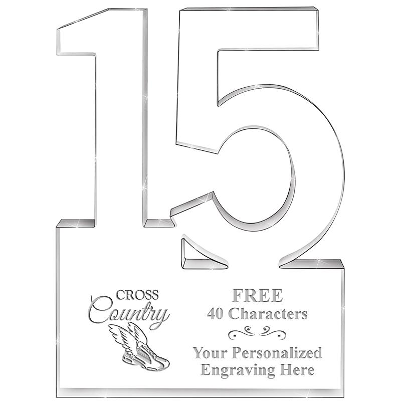 6" 15 YEARS OF SERVICE ACRYLIC