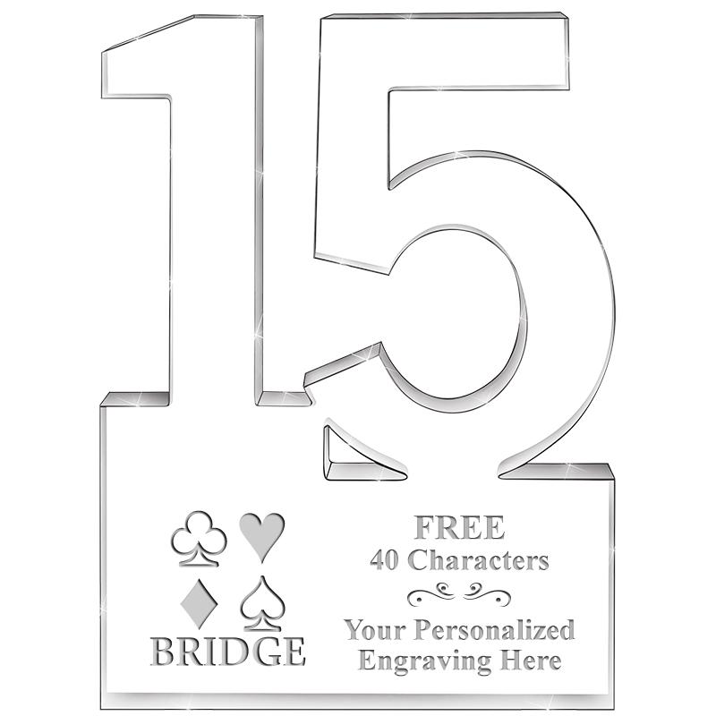 6" 15 YEARS OF SERVICE ACRYLIC