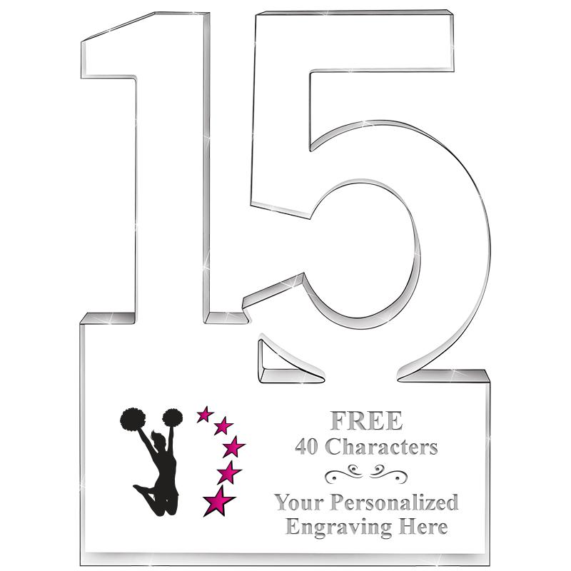 6" 15 YEARS OF SERVICE ACRYLIC