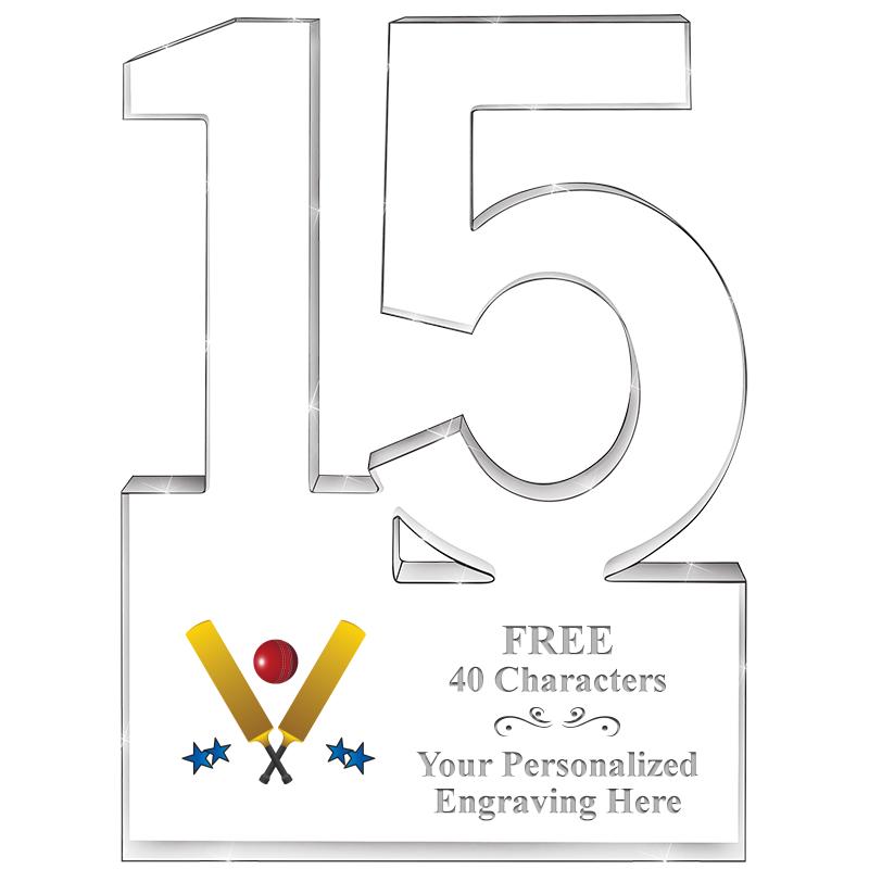 6" 15 YEARS OF SERVICE ACRYLIC