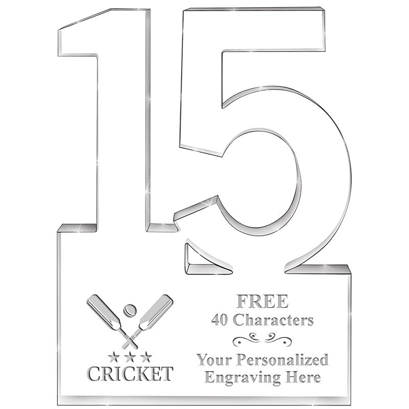 6" 15 YEARS OF SERVICE ACRYLIC