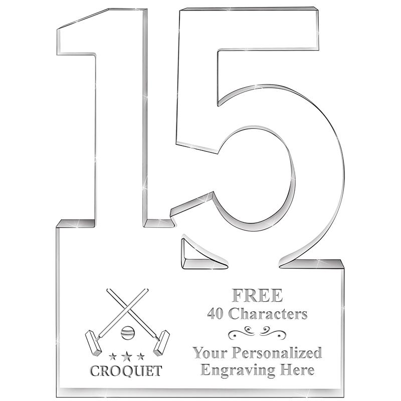 6" 15 YEARS OF SERVICE ACRYLIC