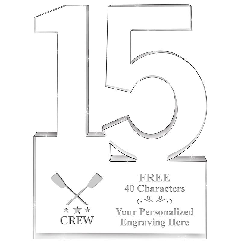 6" 15 YEARS OF SERVICE ACRYLIC