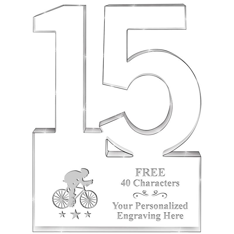 6" 15 YEARS OF SERVICE ACRYLIC