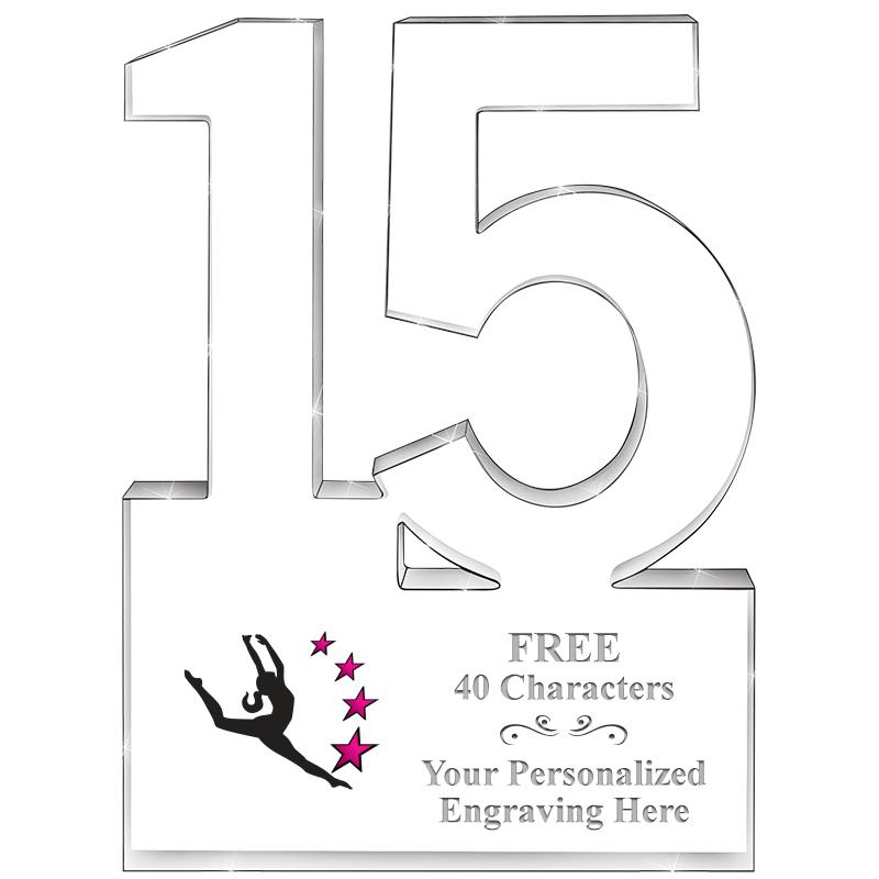 6" 15 YEARS OF SERVICE ACRYLIC