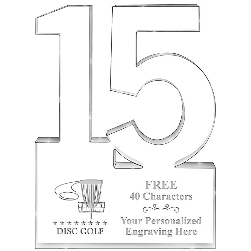 6" 15 YEARS OF SERVICE ACRYLIC