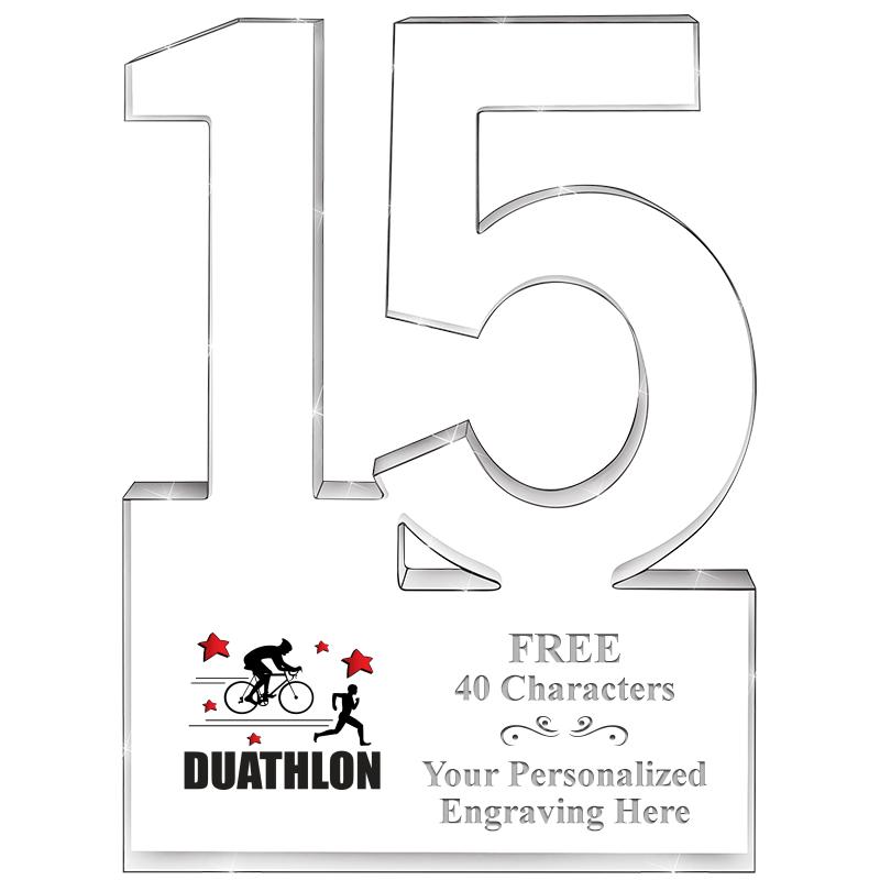 6" 15 YEARS OF SERVICE ACRYLIC